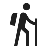 Hiking icon.